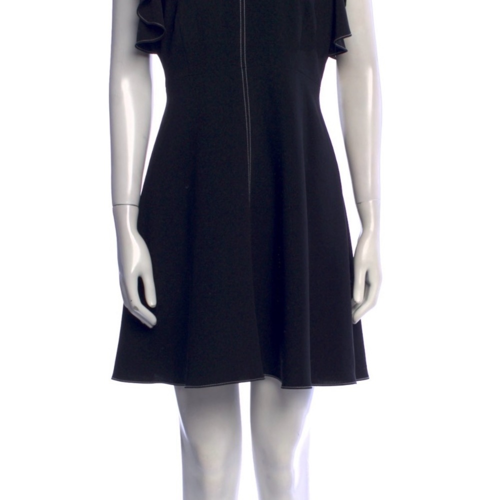 Cinq a sept Elegant Black Ruffle Sleeve Dress 4 - Picture 6 of 9